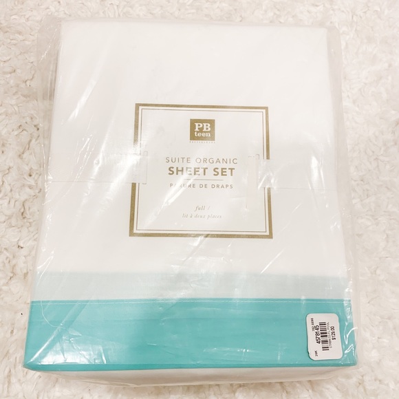 PB Teen Suite Organic Sheet Set (full)